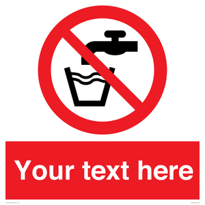 Custom prohibition not drinking water